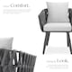 image 3 of Chair Lugano in rope design with aluminum frame | Grey | anthracite | One Size | 1