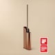 image 4 of COSMIC Silicone Toilet Brush, Floor or Self-Adhesive Copper PVD, Flat Collection