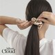 image 2 of Large Scrunchie Two-Pack - Black & Caramel