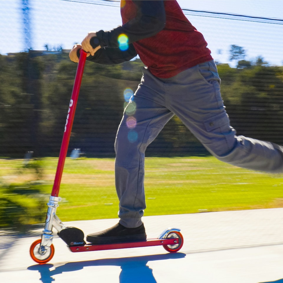 image 1 of Razor S Sport Kick Scooter For Ages 6+, Foldable, Supports Riders Up To 100KG (220 Lbs)