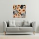 image 2 of Geometric floral shapes (Canvas Print) 127 x 127 x 4cm