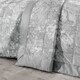 image 1 of Catherine Lansfield Crushed Velvet Quilted Bedspread | Silver | Silver Grey | One Size