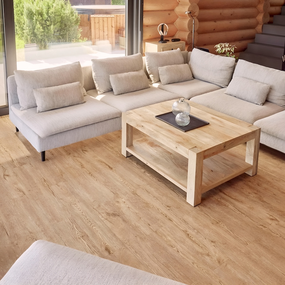 image 1 of NOVECRAFTO Self Adhesive Vinyl Floor Planks – Peel & Stick Flooring – Honey Oak Timber Touch Effect – Easy DIY Installation – Durable & Waterproof Tiles | Brown | 1.39 sqm