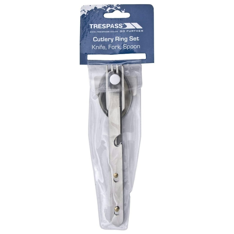 image 1 of Trespass Chomp Cutlery Set - Silver - One Size
