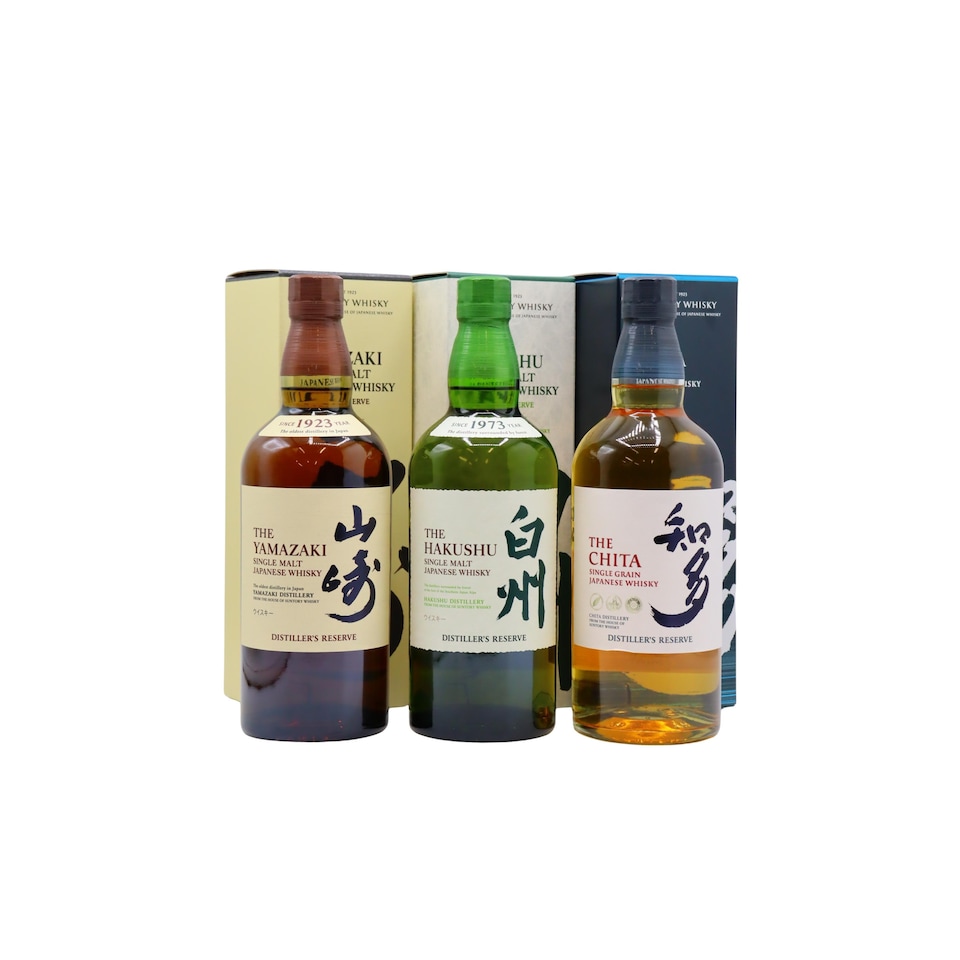Suntory - Yamazaki, Hakushu & Chita Japanese Whisky (3 x 70cl)