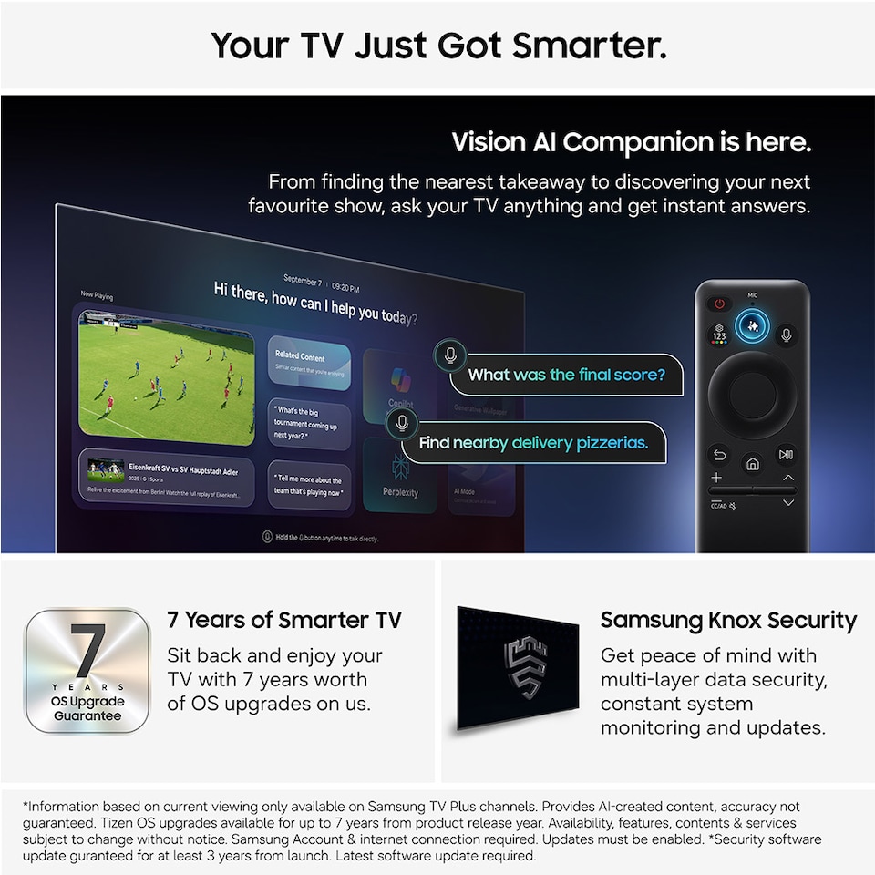 image 1 of SAMSUNG MRE75R85H 75" 4K Micro RGB Vision AI Smart TV