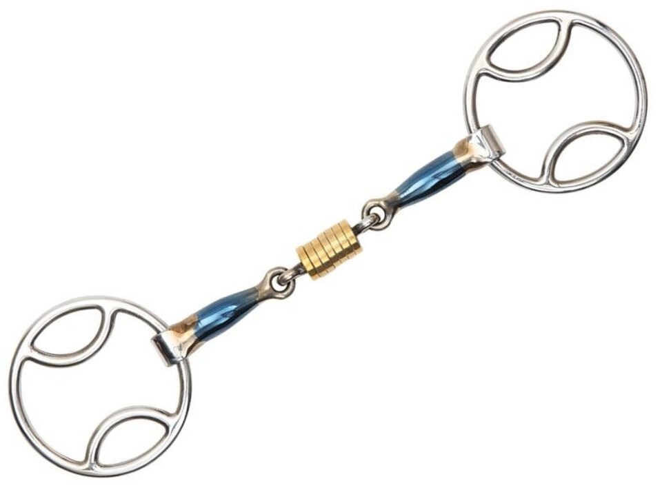 Shires Blue Sweet Iron Bevel With Roller Link | Multi | Size: 5 Inch
Colour: One Colour