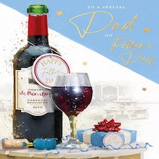 Words 'n' Wishes Father's Day Card for Dad, Sentimental Card for Father's Day, 23.5 x 16.5 cm,