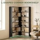 image 3 of HOMCOM 7 Tiers Corner Bookshelf, L-Shaped