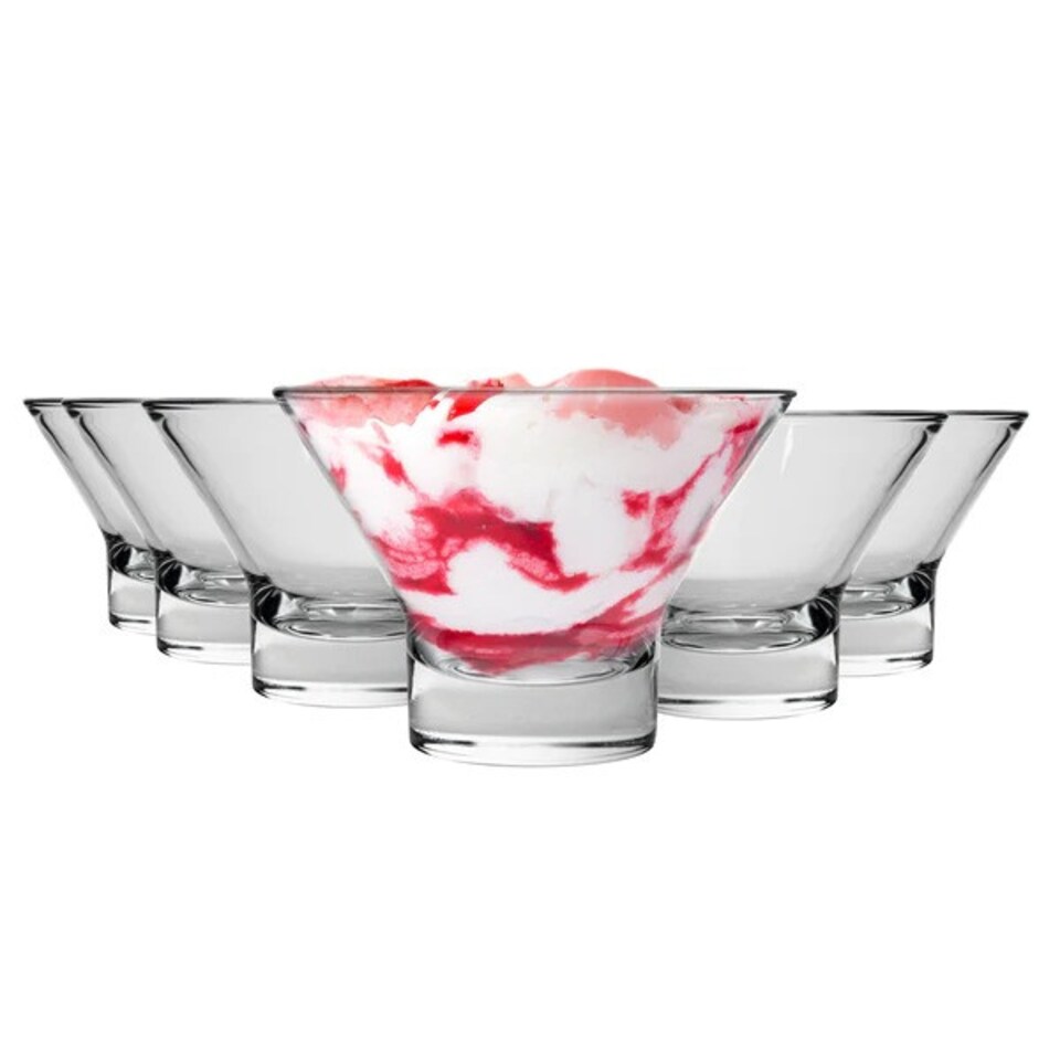 image 1 of Bormioli Rocco 37.5cl Ice Cream Sundae Dessert Glasses Set | Clear | 2