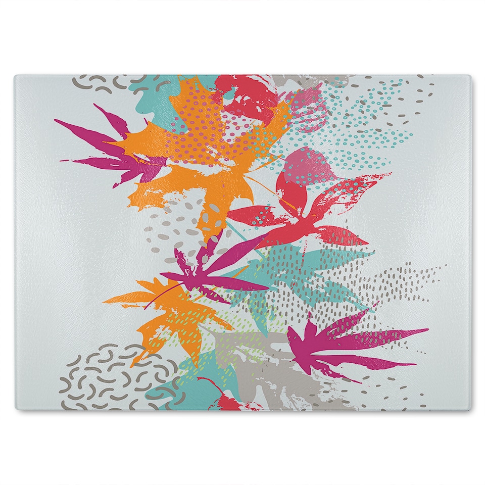 image 1 of Japanese Maple Glass Chopping Board | Multi