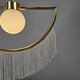 image 2 of ValueLights Jupiter Art Deco Polished Brass Ceiling Light Pendant | Gold