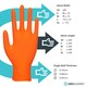 image 4 of Unigloves Orange Pearl Box of 100 Nitrile Gloves
