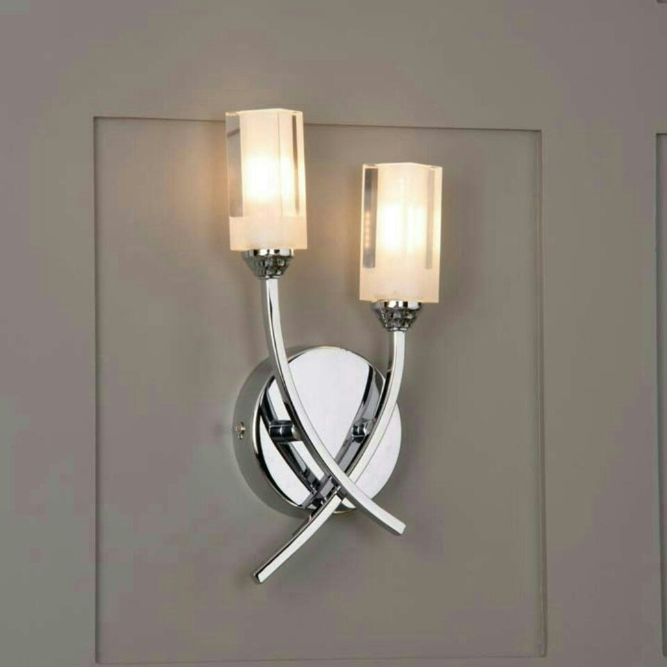 image 1 of Icarus 2 Light Wall Light Polished Chrome