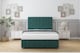 image 1 of Sloomy Langston Emerald Plush Divan Bed With Mattress 2 Drawers Left Side With 54" Floor Standing Headboard & 12" Matching Footboard 4' Small Double | Green | Emerald | Small Double | 1