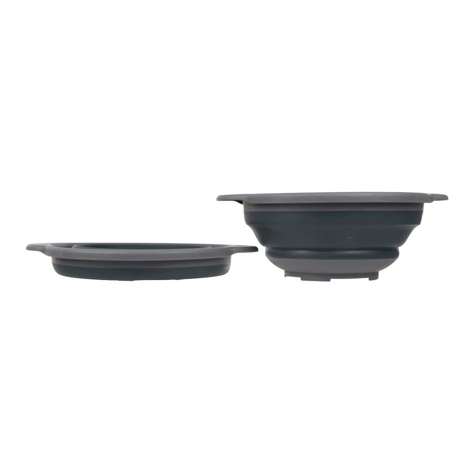 image 1 of TPR Folding Bowl (set of 4) Grey