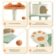 image 5 of Yaheetech 164 cm Cat Paw-Shaped Play Tower Beige