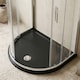 image 9 of Balterley Premium D Shape Shower Tray | Grey | Grey Slate