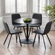 image 5 of Helmsley Premium Antique Black Dining Chairs - Set of 2