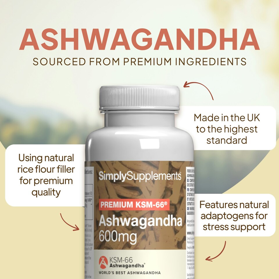 image 1 of KSM-66® Ashwagandha 600mg - 60 Capsules