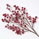 image 3 of Homescapes Artificial Winter Snow Berry Single Stem Bouquet