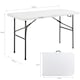 image 2 of 2x 4ft Catering Camping Heavy Duty Folding Trestle Table Picnic BBQ Party