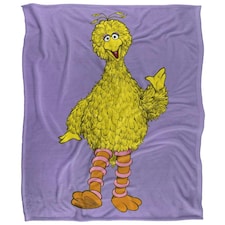 Sesame Street Painted Big Bird Blanket - Multicoloured - One Size