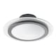 image 1 of Modern and Sleek Semi Flush LED Powered Ceiling Light Fitting in Matt Black