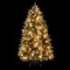 image 3 of COSTWAY 5FT Pre-lit Christmas Tree Artificial Hinged Xmas Tree with 602 Branch Tips