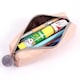 image 4 of Single Colorful Canvas Student Pencil Case with Zipper | Multi