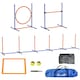 image 1 of PawHut 8 Piece Dog Agility Equipment Set, Outdoor Agility Kit for Pet, Orange