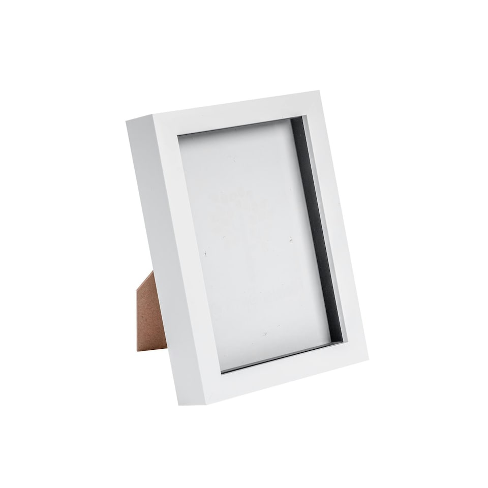 Nicola Spring 3D Box Photo Frame - 5 x 7'' - White - Tesco Groceries