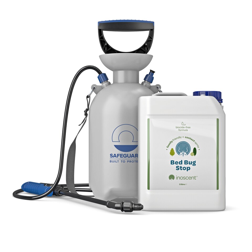 image 1 of Inoscent Bed Bug Killer Spray (5L with Sprayer) - For Mattress, Bedding & Bed Frames - Ready to Use, Non-Toxic, Pet & Family Safe