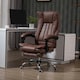 image 2 of Vinsetto Executive Office Chair Computer Desk Chair for Home, Brown