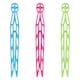 image 2 of Ashley Plastic Dolly Clothes Pegs - Multi - Pack of 24