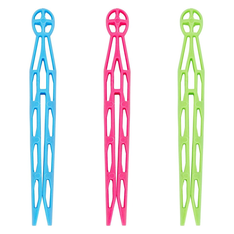 image 1 of Ashley Plastic Dolly Clothes Pegs - Multi - Pack of 24