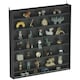 image 9 of HOMCOM Wall Display Cabinet w/ Shelves Glass Doors Brown