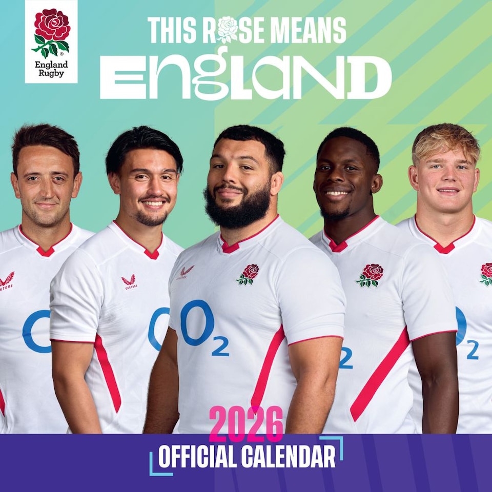 ENGLAND RUGBY UNION 2026 SQUARE CALENDAR - PRE-ORDER