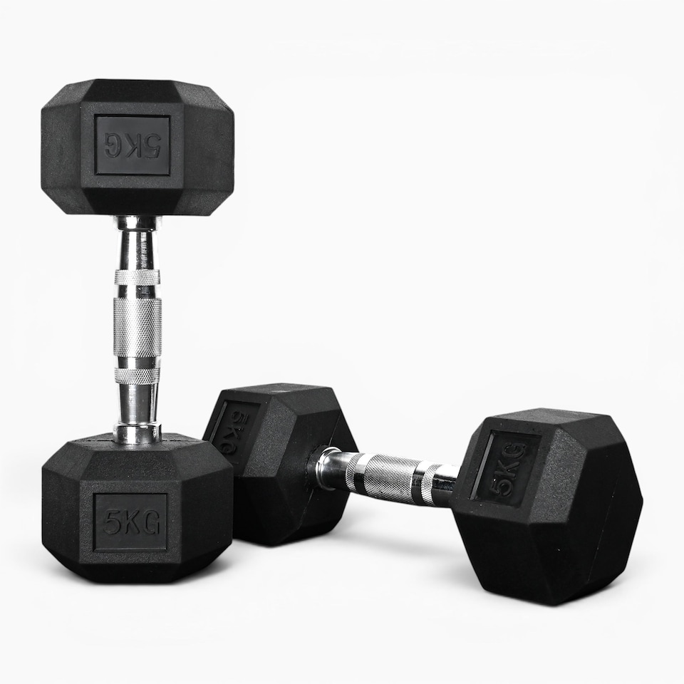 image 1 of GYM SETS UK Hex Dumbbell Pairs- (2 x 9kg (18kg))
