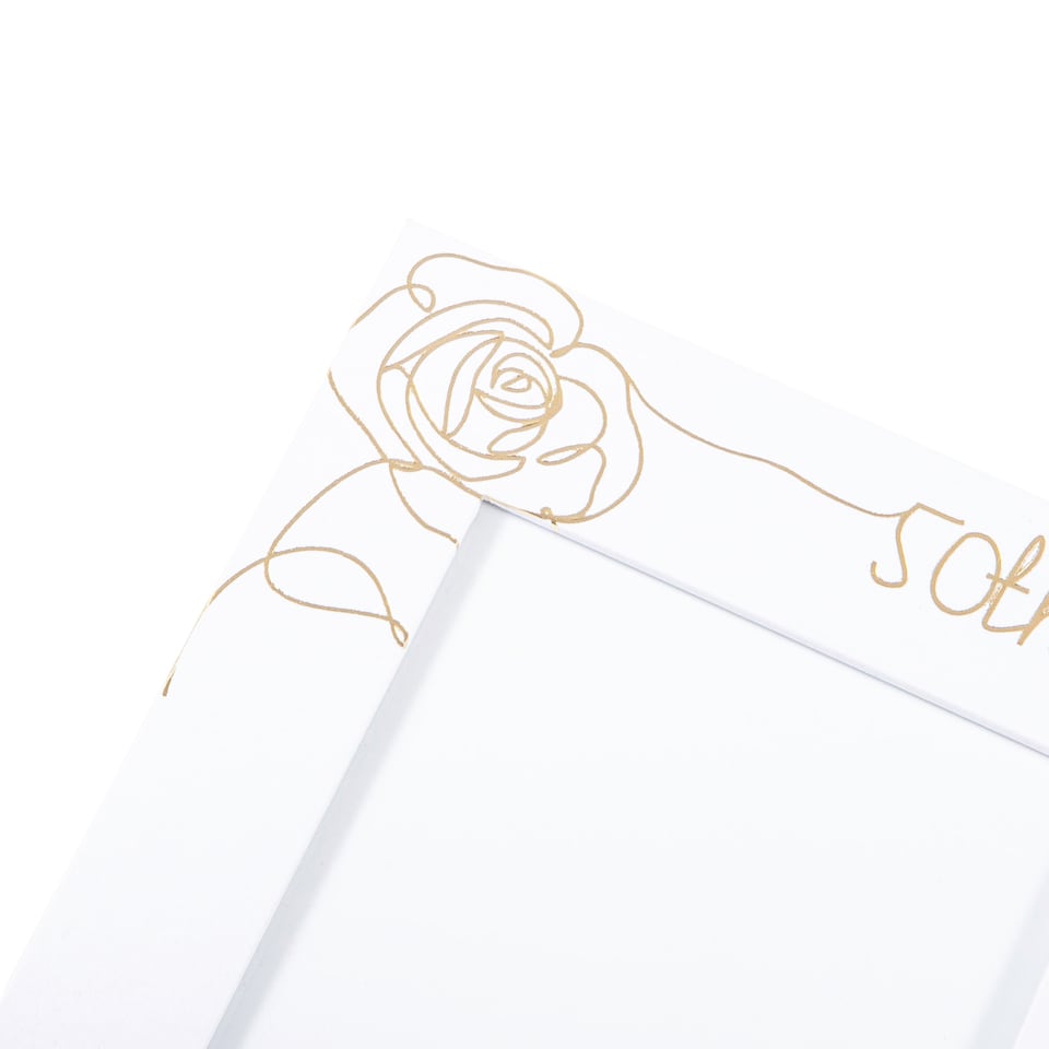 image 1 of Beautiful Double Picture Frame for 50th Wedding Anniversary - Gold Foil Text | Gold | One Size