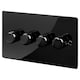 image 4 of Volex Crabtree 4-Gang Dimmer Light Switch - Flush Style