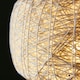 image 2 of ValueLights Modern Off White Lattice Wicker Rattan Doughnut Ceiling Pendant Light Shade