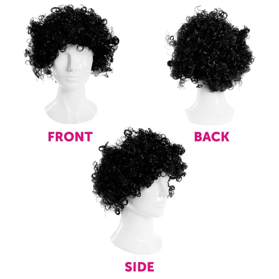 image 1 of Black Curly Wig | Black | 3