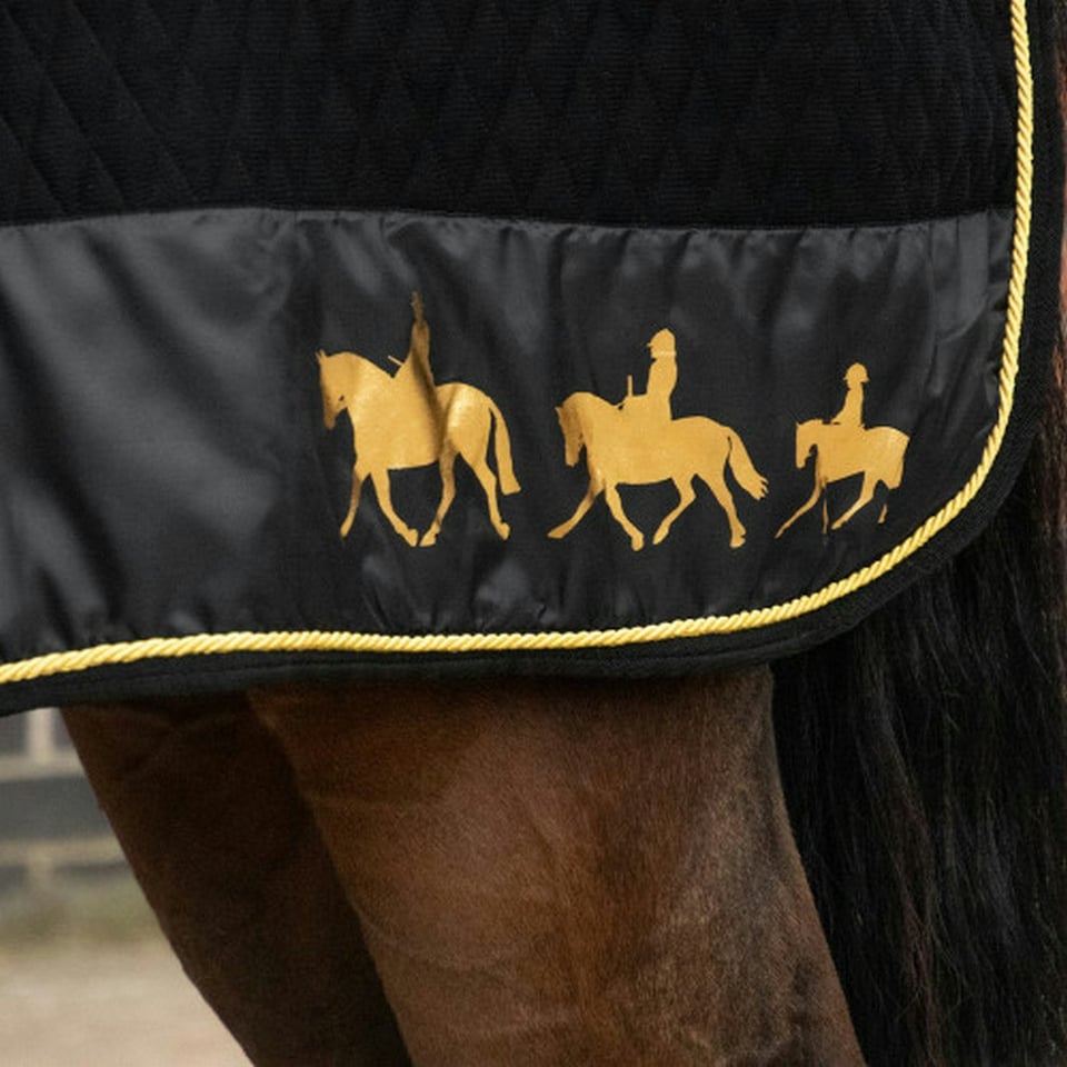 image 1 of Supreme Products Royal Occasion Standard-Neck Horse Turnout Rug - Black - 6´ 3"