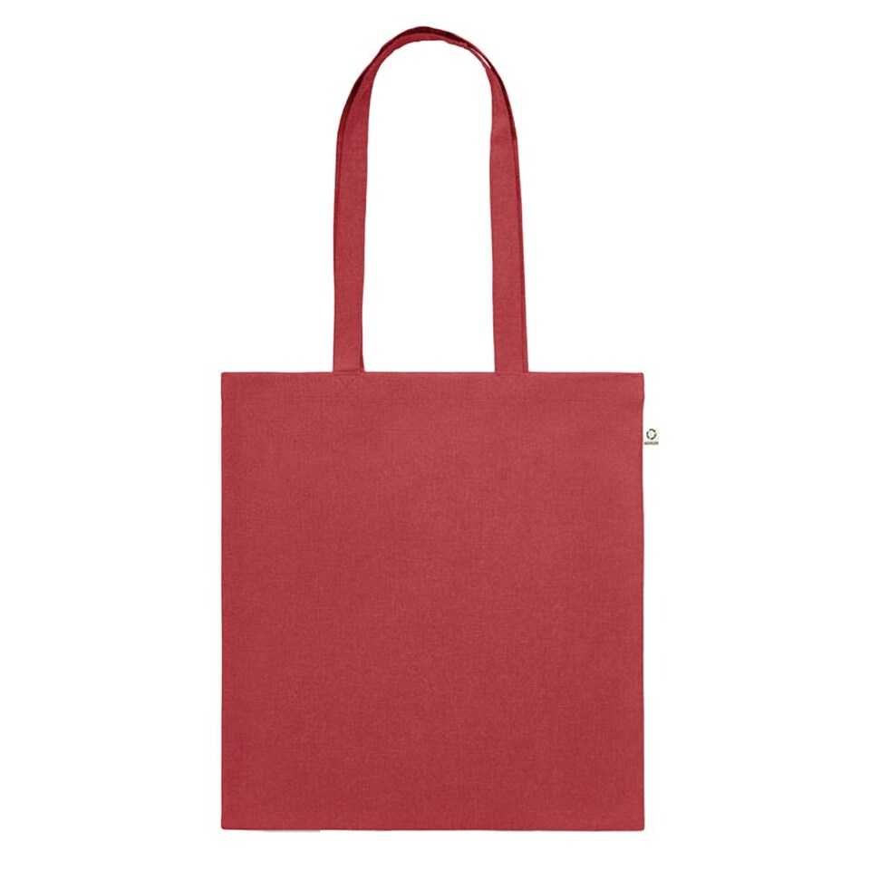 image 1 of MidOcean Viveka Recycled Cotton Tote Bag - Red - One Size Red