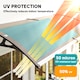 image 3 of Outsunny Door Canopy Outdoor Awning Rain Shelter for Window Porch, Brown | Brown