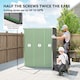 image 3 of Outsunny 5 x 3.5ft Metal Garden Shed with Effortless Assembly, Light Grey | Grey | Light Grey | 159W x 106D x 181H cm