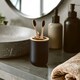 image 1 of Interiors by Premier Modern Black Toothbrush Holder, Sustainable Toothbrush Cup With Divider, Holder For Bathroom Accessories