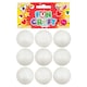 image 2 of Pack of 9 Craft Kit Foam Balls 38mm