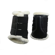 Gallop Equestrian Prestige Faux Fur Brushing Boot Black | Size: Cob
Colour: Black